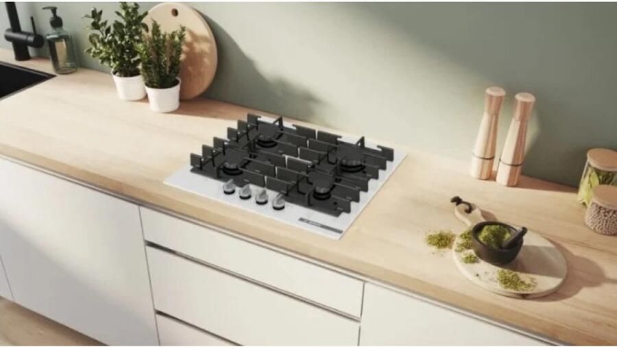 Bosch Serie 6 PPP6A2I40 Gas hob White Black