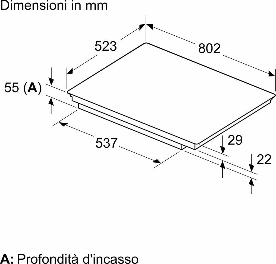 Bosch Serie 6 PVS845HB1E kookplaat Zwart Ingebouwd 80 cm Inductiekookplaat zones 4 zone(s)