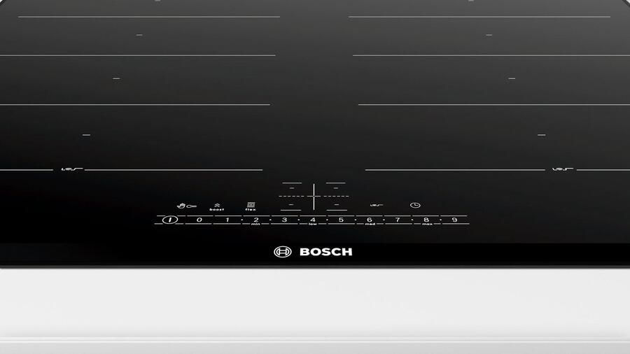 Bosch Serie 6 PXX695FC5E kookplaat Zwart Ingebouwd 60 cm Inductiekookplaat zones 4 zone(s)