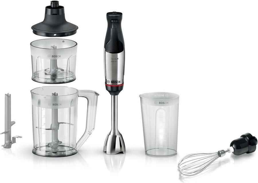 Bosch Serie 6 Staafmixer ErgoMaster 1000 W Roestvrij staal MSM6M652