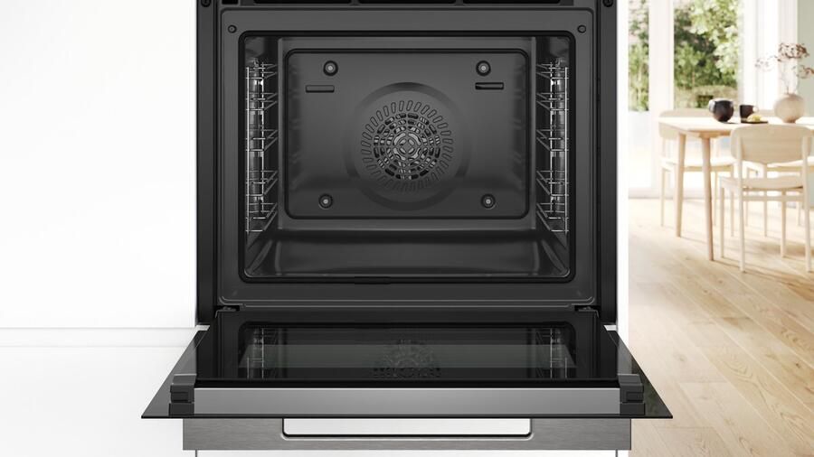 Bosch Serie 8 HBG7721B1 Inbouw oven 71L Eenvoudig te reinigen met pyrolytische zelfreiniging Air Fry-functie: voor perfect en gezonde gefrituurde gerechten Energielabel A+ Zwart - Foto 5