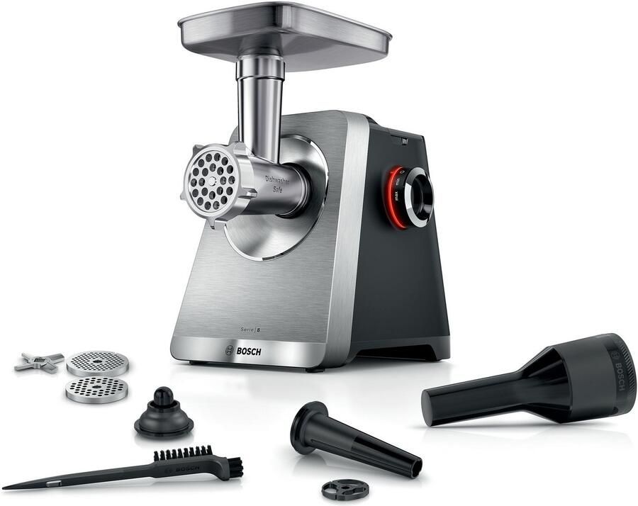Bosch Serie 8 MFWS820M Vleesmolen MultiPower 2500 W Roestvrij staal