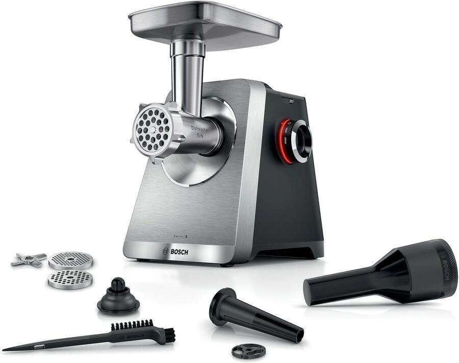 Bosch Serie 8 MFWS820M Vleesmolen MultiPower 2500 W Roestvrij staal