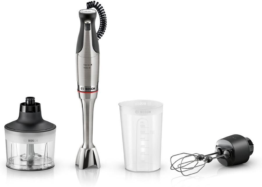 Bosch Serie 8 MSM8M934 ErgoMaster Staafmixer 1500W Roestvrijstaal