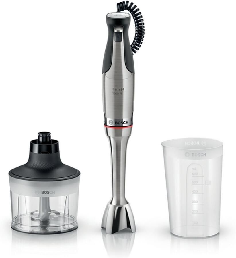 Bosch Serie 8 Staafmixer ErgoMaster 1500 W Roestvrij staal MSM8M930