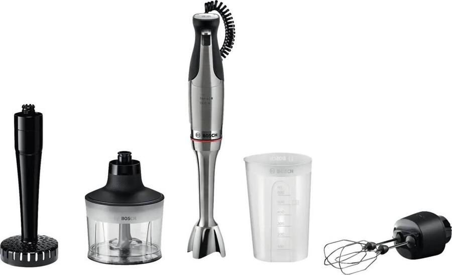 Bosch Serie 8 Staafmixer ErgoMaster 1500 W Roestvrij staal MSM8M936