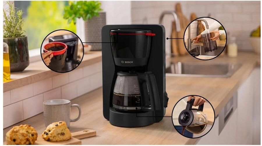 BOSCH Filterkoffieapparaat ComfortLine TKA6A043 1 25 l - Foto 3