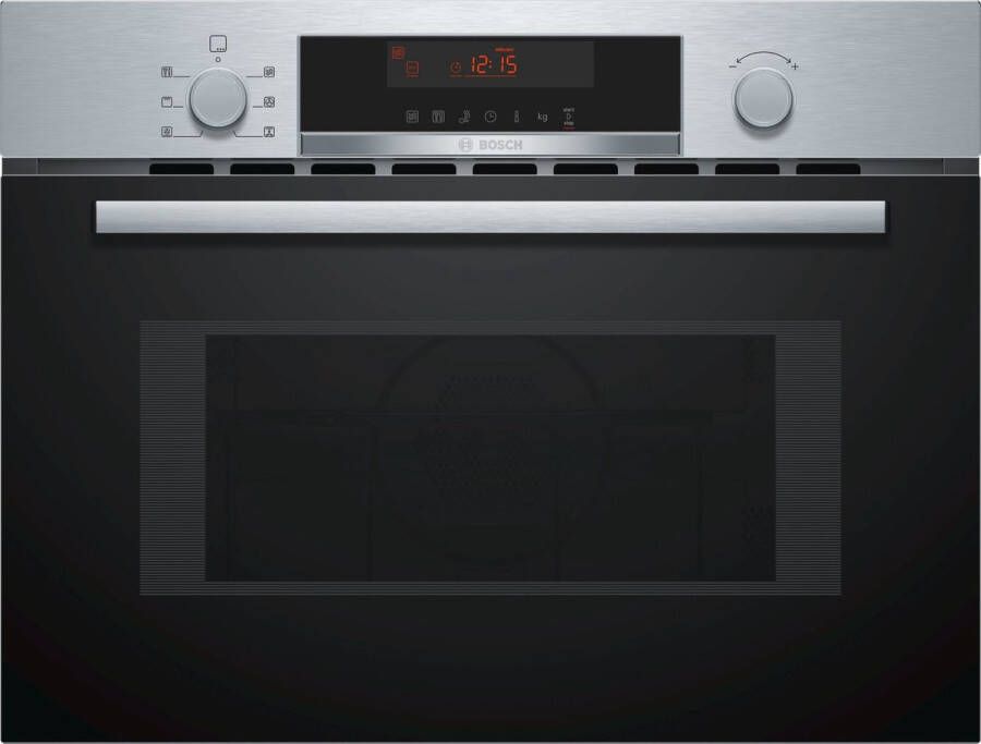 Bosch CMA583MS0 Serie 4 Inbouw Combi-magnetron 60 x 45 cm Hetelucht: perfecte resultaten dankzij een optimale warmteverdeling RVS LCD display
