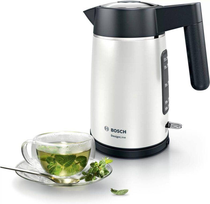 Bosch DesignLine Waterkoker 1 7 l 2400W Zwart Zilver