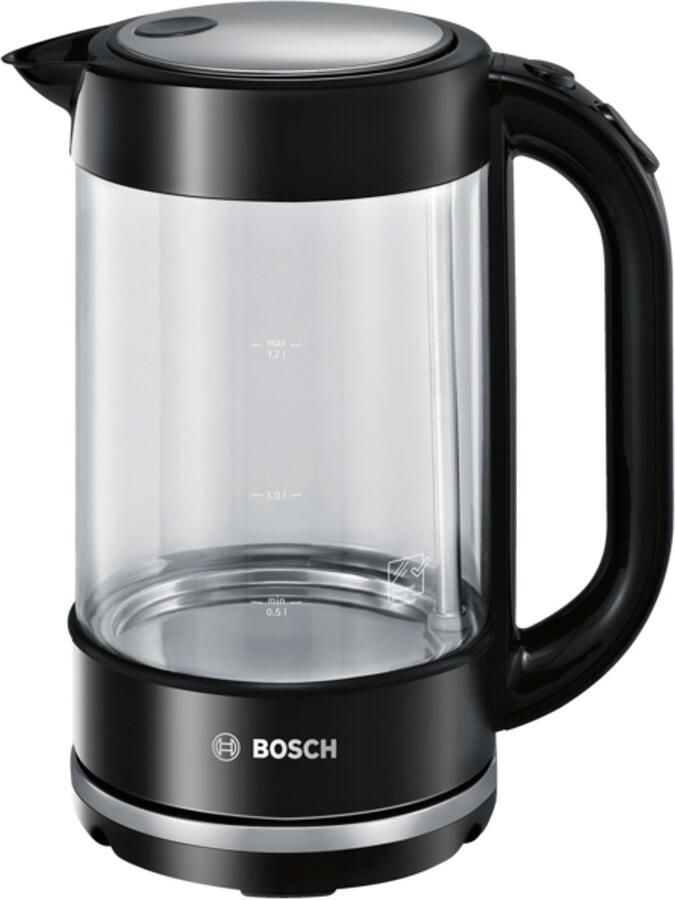 Bosch Haushalt Bosch TWK70B03 waterkoker 1 7 l Zwart Transparant 2400 W