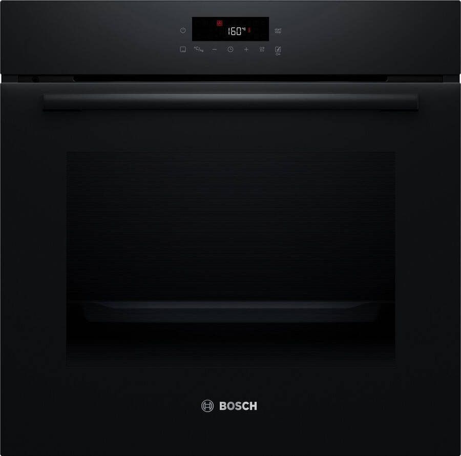 Bosch HBA571BB4 Serie 2 Inbouwoven 71 L 60 cm x 60 cm Eenvoudig te reinigen met pyrolytische zelfreiniging Zwart Energieklasse A+