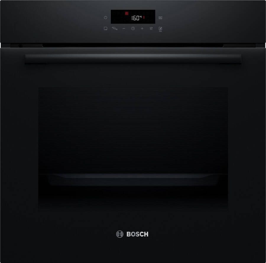 Bosch HBA571BB4 Serie 2 Inbouwoven 71 L 60 cm x 60 cm Eenvoudig te reinigen met pyrolytische zelfreiniging Zwart Energieklasse A+