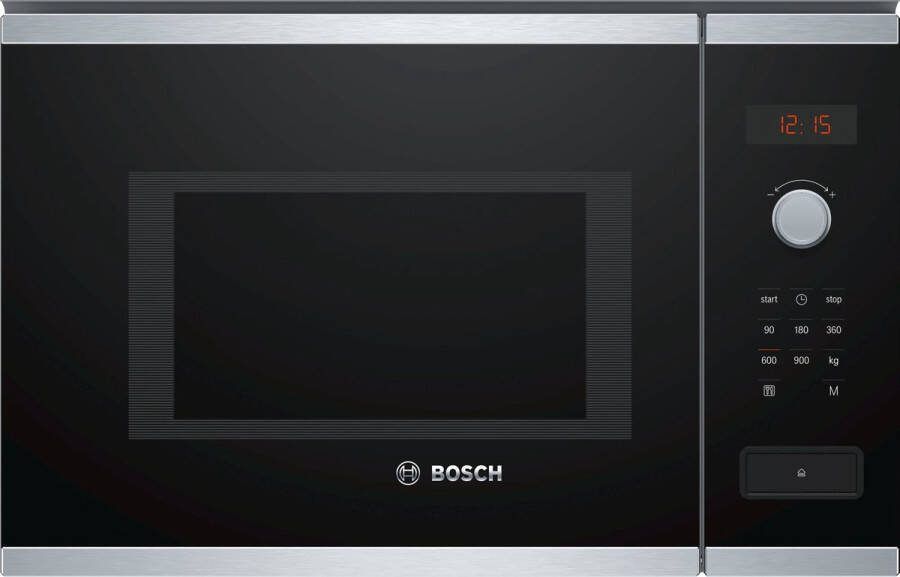 Bosch Serie 4 BFL553MS0 magnetron Ingebouwd Combinatiemagnetron 25 l 900 W Zwart Roestvrijstaal