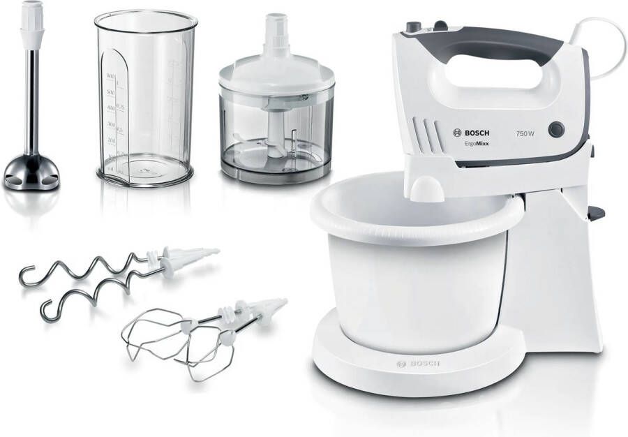 Bosch MFQ37490 mixer Handmixer 750 W Grijs Wit