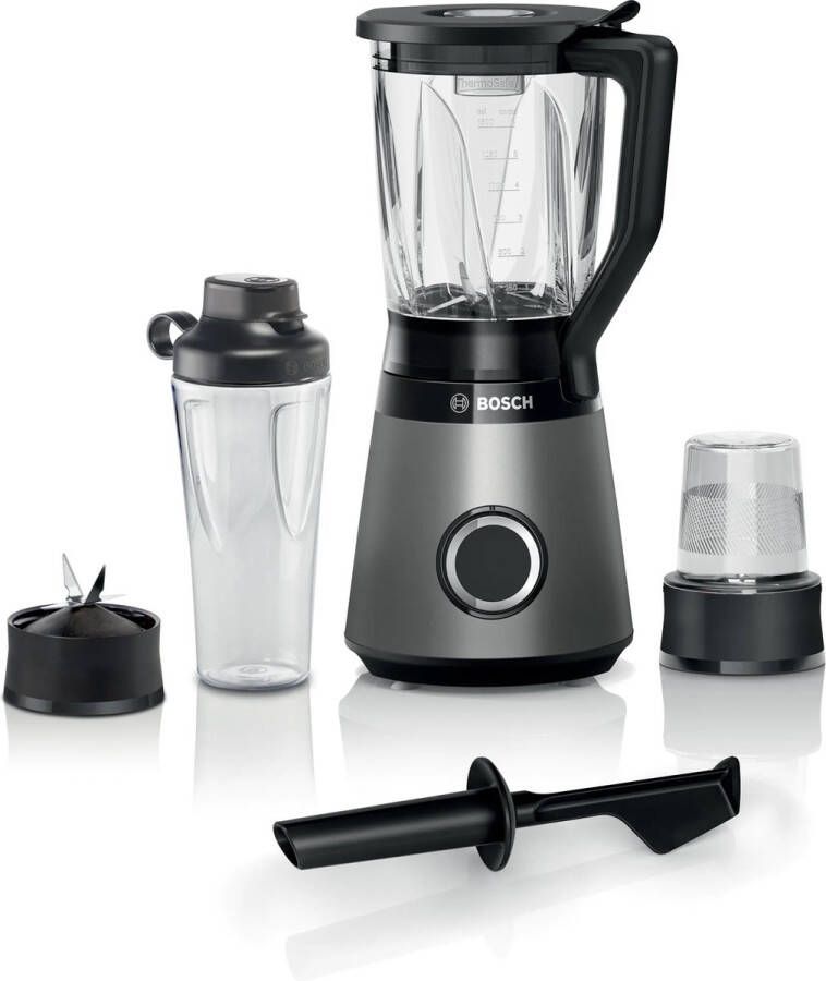 Bosch MMB6177S VitaPower Serie 4 Blender Zilver 1200W ToGo Bottle 0 6 l Kunststof hakmolen