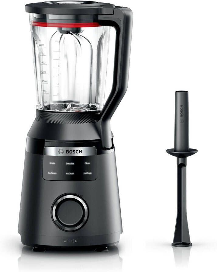 Bosch MMB6652B VitaPower Serie 6 Blender Zwart- 1800W 2 liter beker 6 automatische programma s soep