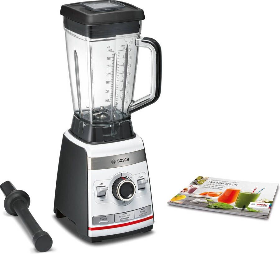 Bosch MMBH4P3W VitaBoost Powerblender Zwart Wit