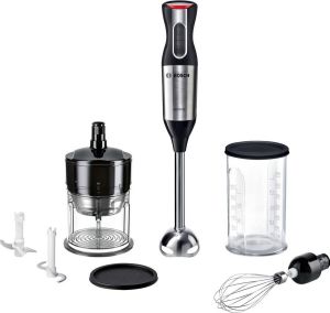 Bosch MS6CM6166 Staafmixer 1000 W Met hakmolenopzet met garde Met mixbeker RVS Zwart