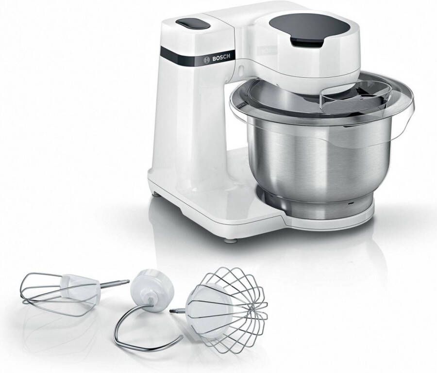 BOSCH Keukenmachine MUMS2EW00 MUM Serie 2 veelzijdig te gebruiken patisserieset edelstaal wit - Foto 2