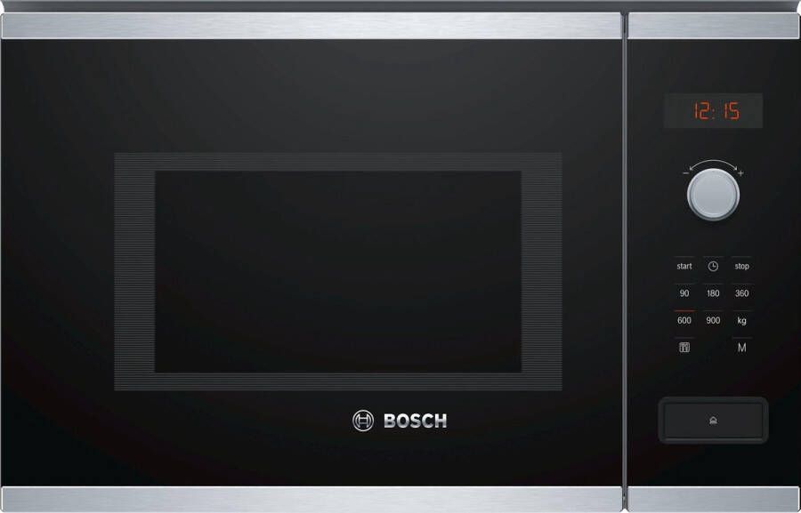 Bosch Serie 4 BFL553MS0 magnetron Ingebouwd Combinatiemagnetron 25 l 900 W Zwart Roestvrijstaal
