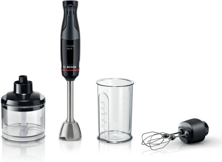 Bosch Serie 4 MSM4B624 blender 0 6 l Staafmixer 1000 W Antraciet Zwart