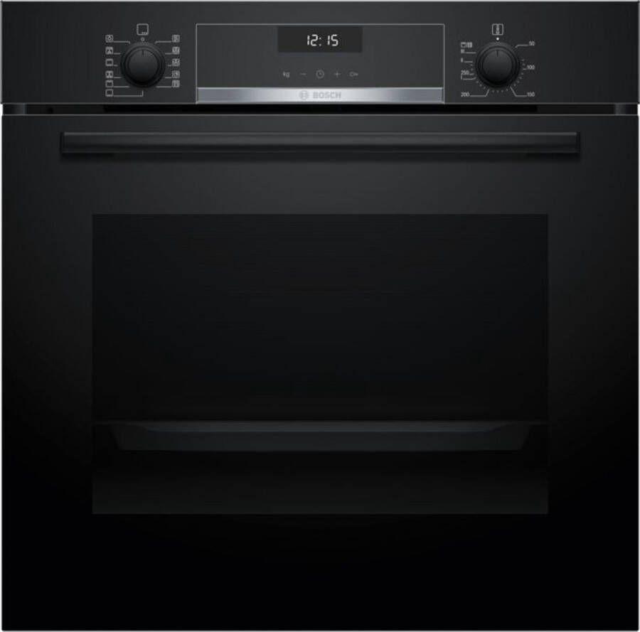 Bosch HBG537BB4 Serie 6 Oven Inbouwoven 71 L 60 cm x 60 cm Zwart Air Fry-functie met bakplaat: voor perfect gefrituurde gerechten zoals groente en frietjes