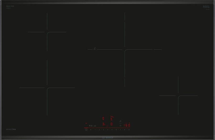 Bosch Serie 6 PIE895HC1E kookplaat Zwart Ingebouwd 80 cm Inductiekookplaat zones 4 zone(s) - Foto 2