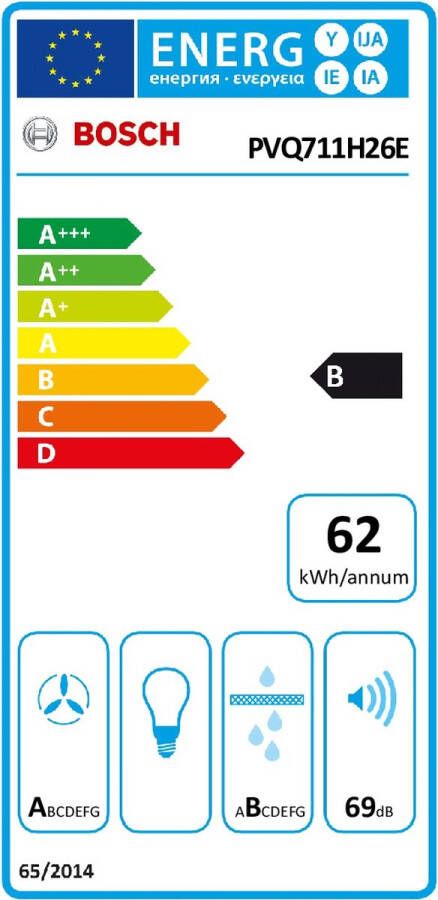 Bosch Serie 6 PVQ711H26E Zwart Ingebouwd 71 cm Inductiekookplaat zones Keramisch 4 zone(s)