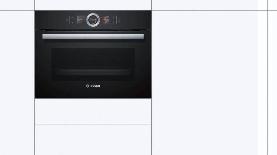 Bosch Serie 8 CSG656RB7 oven Elektrische oven 47 l Zwart A+ - Foto 2