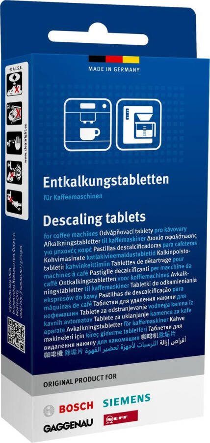 Bosch Siemens Bosch 2in1 Ontkalkingstabletten 3 stuks