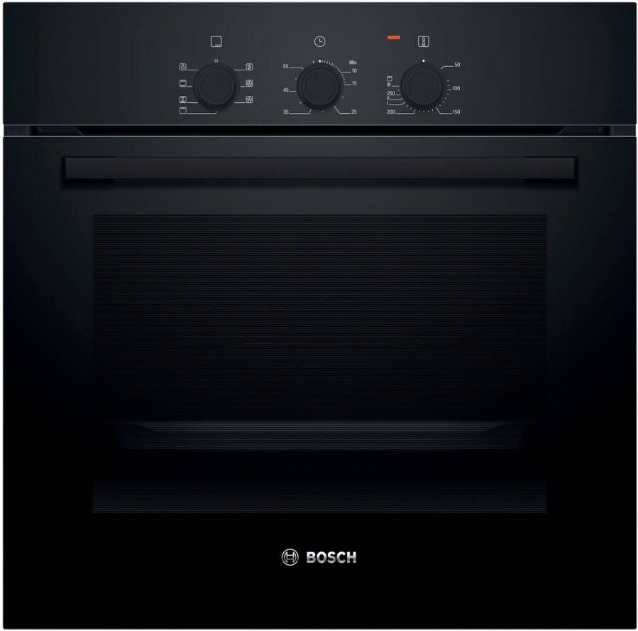 Bosch Siemens HBF011BA2 Serie 2 Inbouwoven 60 x 60 cm Zwart Energielabel A 3D hetelucht