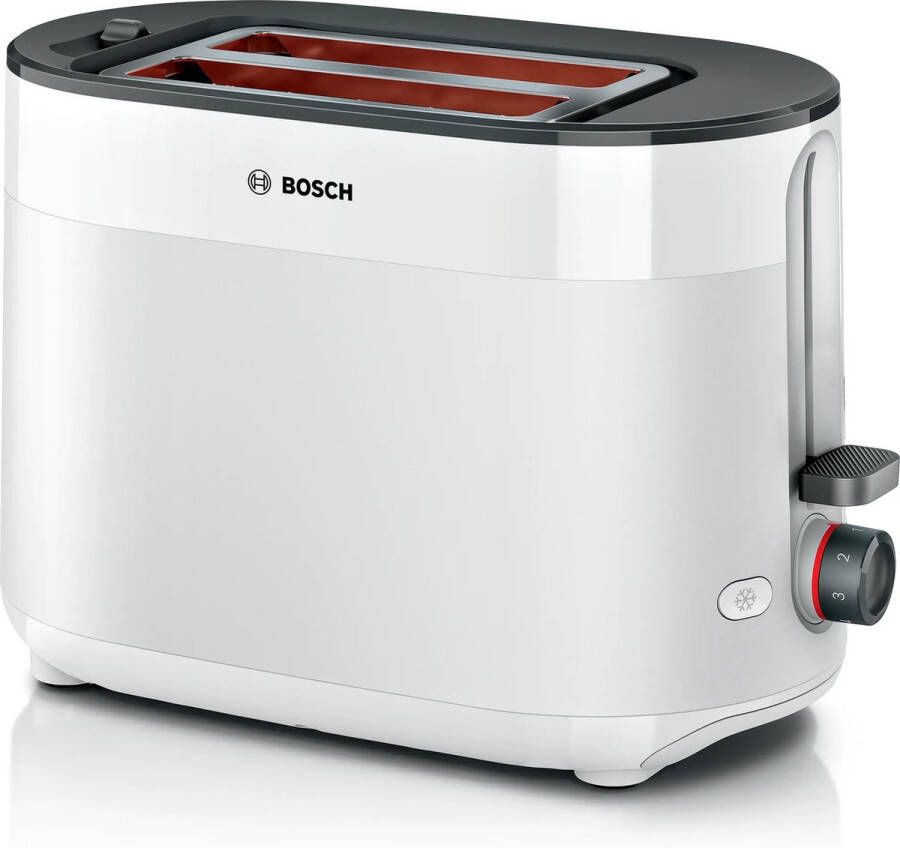 Bosch Broodrooster met 2 sleuven 950w wit TAT2M121 - Foto 1