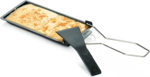 Boska Cheese Barbeclette voor BBQ Kaaspannetje met Spatel Zwart 175x85 mm