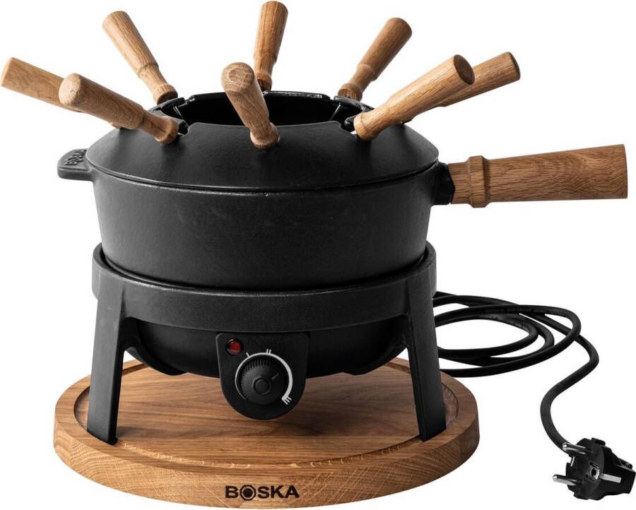 Boska Elektrische Fondueset Pro Voor elk type fondue 8 personen Stijlvol gietijzer Extra lang snoer - Foto 2
