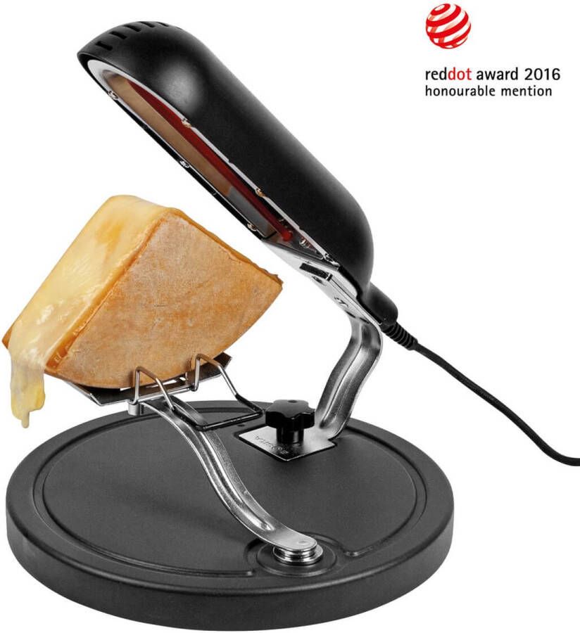 Boska Raclette Quattro Zwart Raclette apparaat Lang snoer Gesmolten raclette kaas Grill
