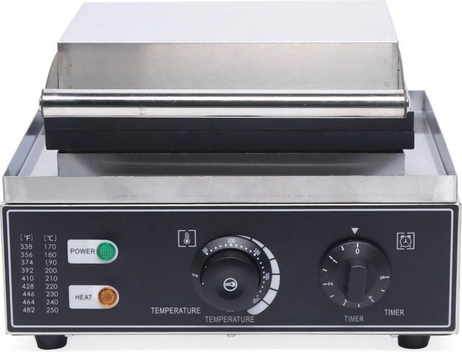 Botec 6-Grid Donutmaker donut maker wafelijzer Elektrisch Non-Stick ijzer met Tijd- en Temperatuurregeling & LED-Indicatoren