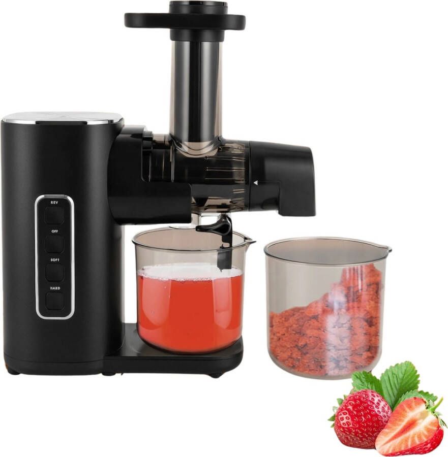 Botec elektrische Sapcentrifuge slowjuicer sapcentrifuges groenten en fruit met efficiënte extractietechnologie 0.6L sap