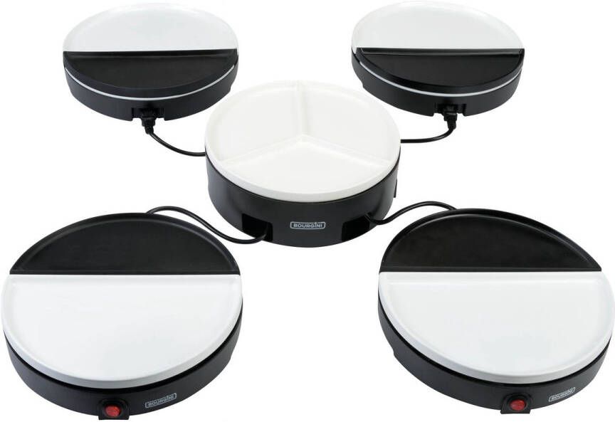 Bourgini Chef's Dinnerparty Wit Gourmet Bakplaat Gourmetstel 4 tot 5 personen Volledig Vaatwasser bestendig Inclusief gratis opbergtas - Foto 3