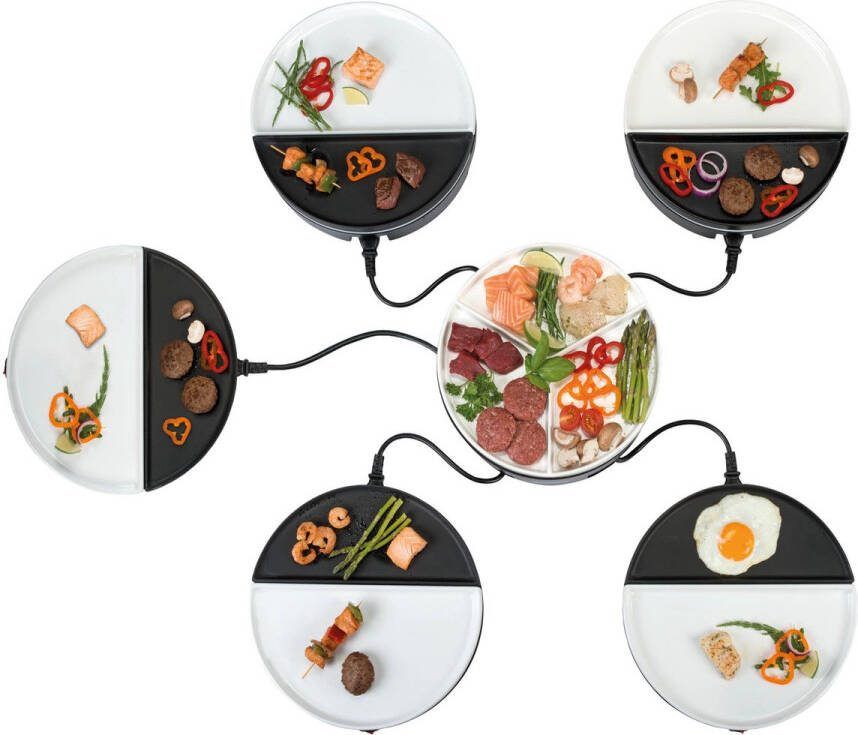 Bourgini Chef's Dinner Party Gourmetstel – 5 Personen – Bakplaat – Volledig Vaatwasserbestendig – PFAS-vrij