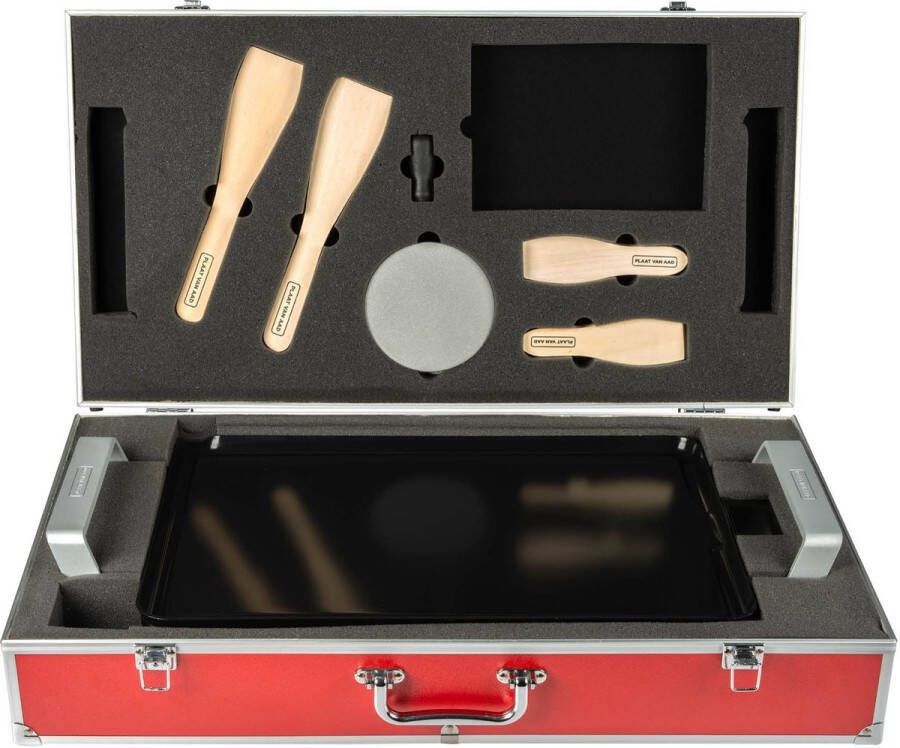 Bourgini Plaat van Aad Deluxe Grillplaat 46x30cm PFAS vrij Keramisch met Opbergkist extra dikke plaat extra lang snoer - Foto 2