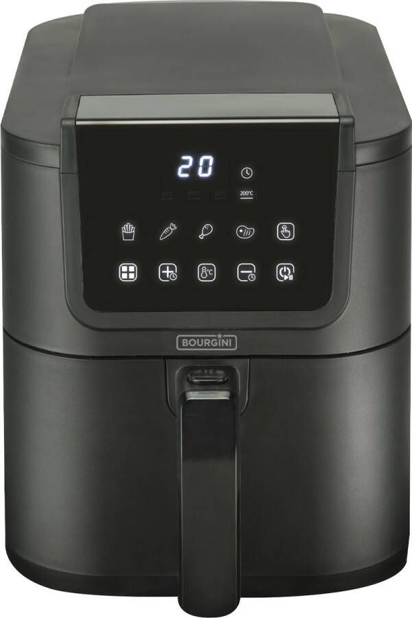 Bourgini Slimfit Airfryer Pure XL Heteluchtfriteuse 5 liter 1500W PFAS vrij