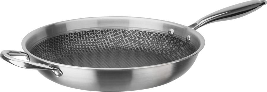 Braadpan 32 cm Roestvrijstalen honingraatstructuur