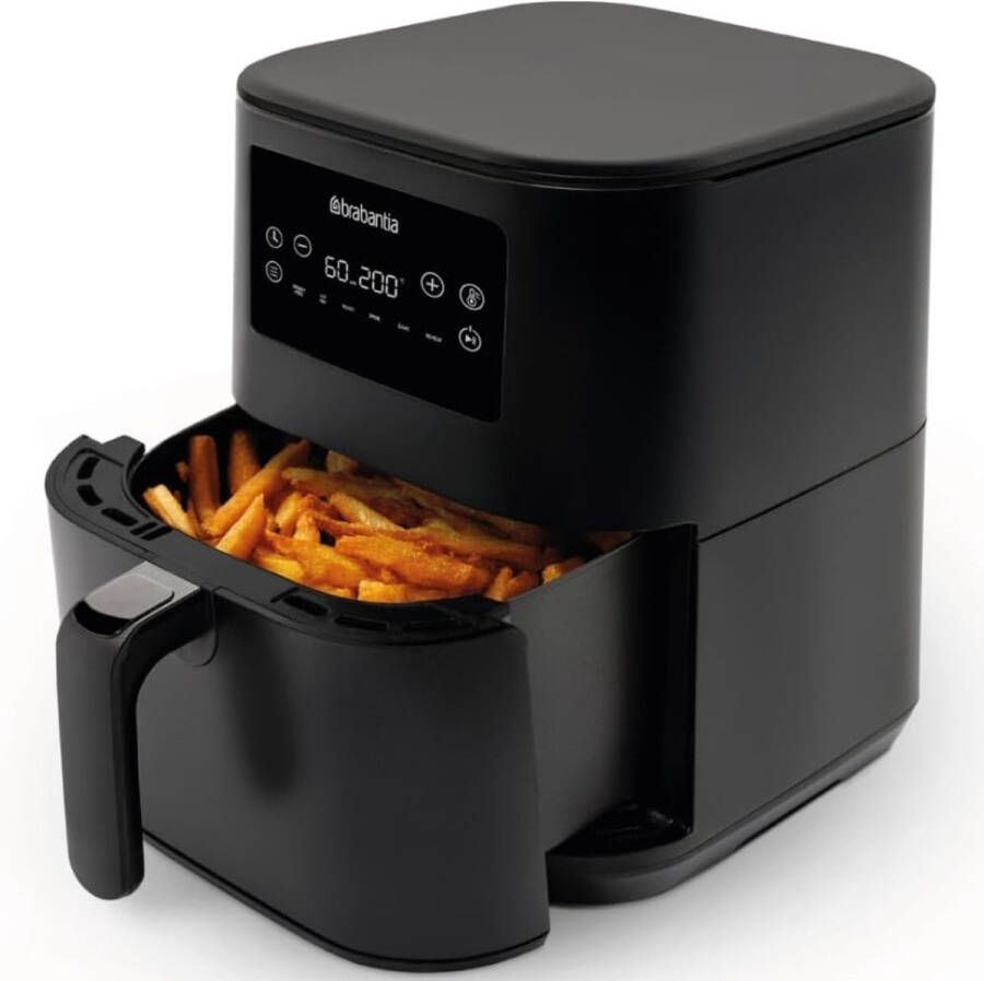 Brabantia Airfryer XXL 5.7 liter Digitaal Touchscreen 6 Kookprogramma's Tot 5 Personen 80ºC tot 200ºC 1700 Watt BBEK1137