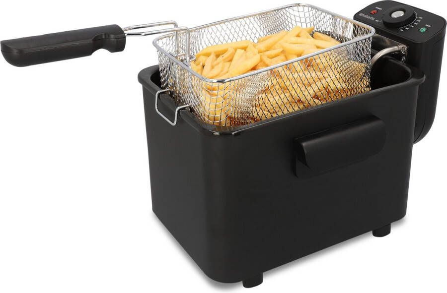 Brabantia BBEK1130BK Frituurpan Friteuse 4 Liter 2200 Watt RVS Zwart - Foto 2