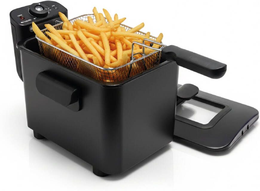 Brabantia BBEK1130BK Frituurpan Friteuse 4 Liter 2200 Watt RVS Zwart - Foto 2