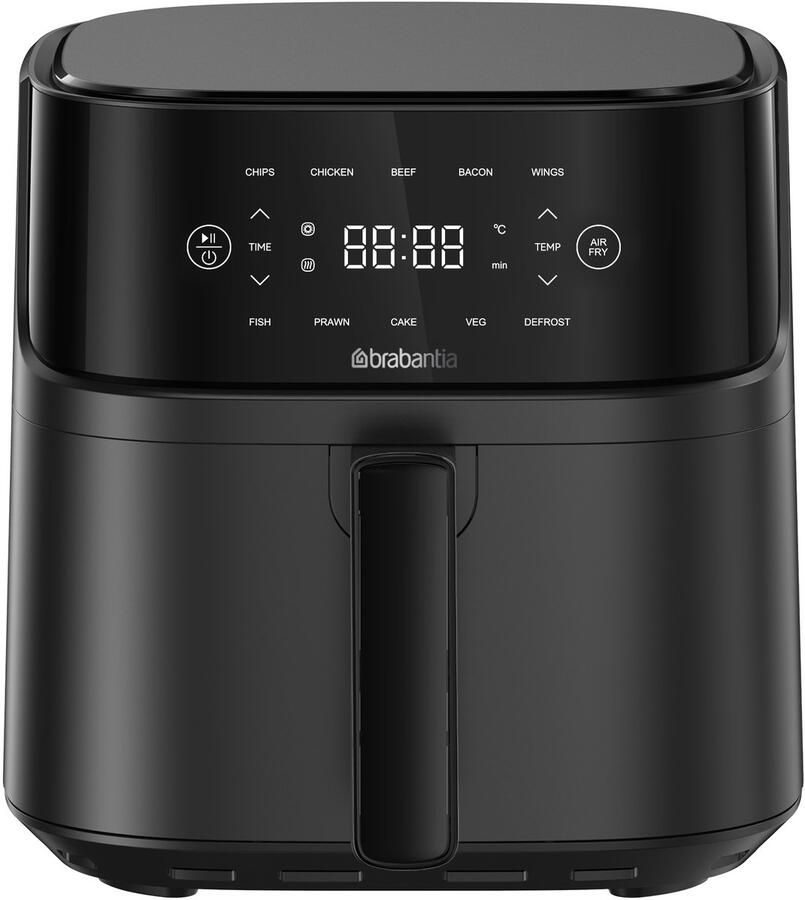Brabantia Airfryer XXL 5.7 liter Digitaal Touchscreen 10 Kookprogramma's Tot 5 Personen PFAS-Vrij 80ºC tot 200ºC 1700 Watt BBEK1136