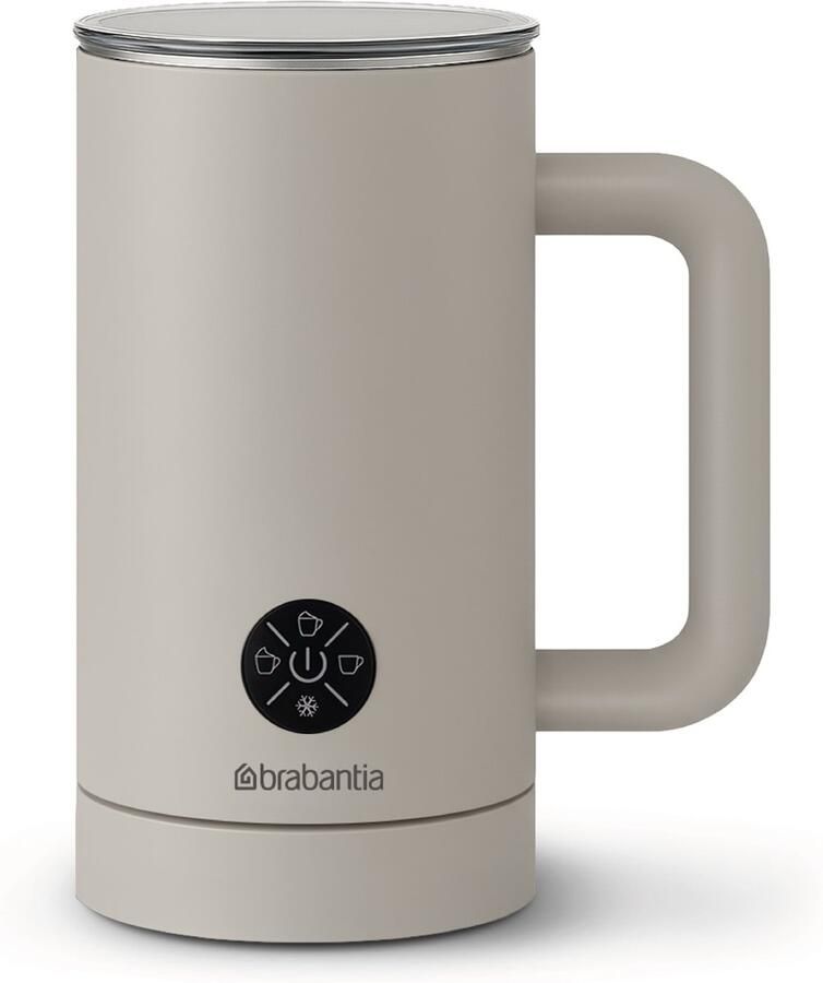 Brabantia Elektrische Melkopschuimer 4-in-1 300 ml Warm en Koud Opschuimen Beige BBEK1048SB