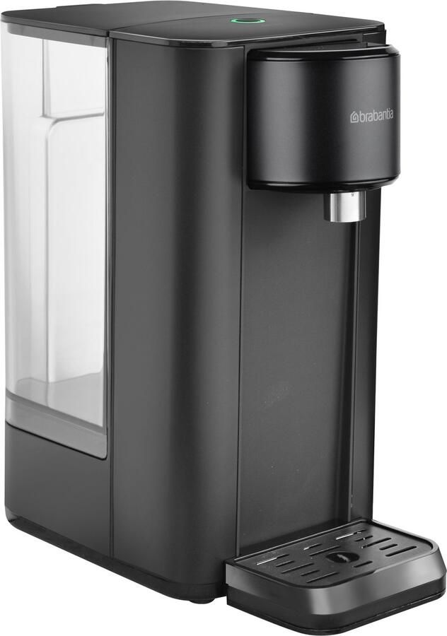 Brabantia Heetwaterdispenser 2.5 Liter Reservoir 100℃ Afneembare Watertank Instant Waterkoker Zwart BBEK1103