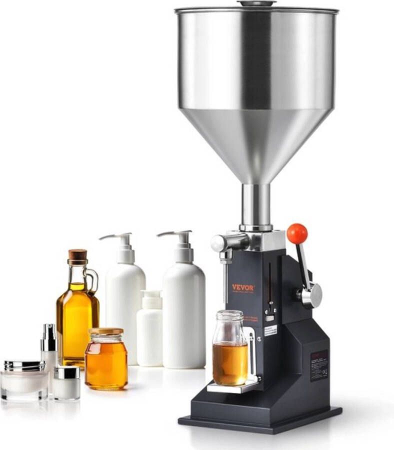 Bramboo Handmatige vulmachine Vloeistofvulmachine 5 50 ml 10 liter trechter Met pedaal Verstelbare capaciteit Voor vloeistoffen