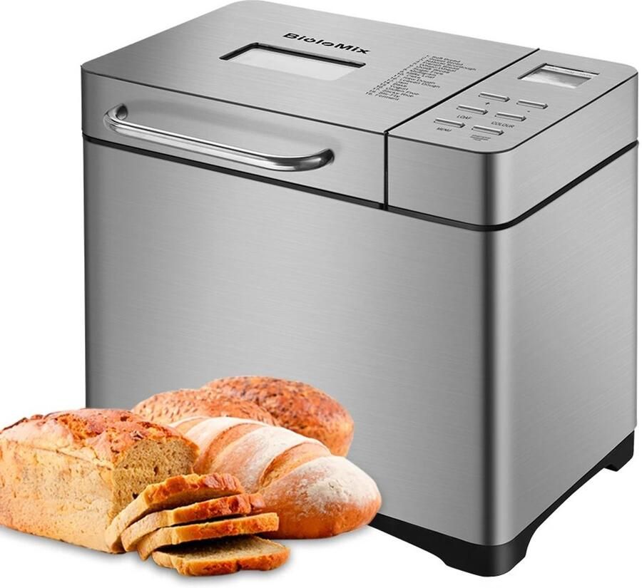 Brandistry Broodmachine Brood Bak Machine Automatische Brood Maker Rvs 19 In 1 Kg Programmeerbare Broodmachine